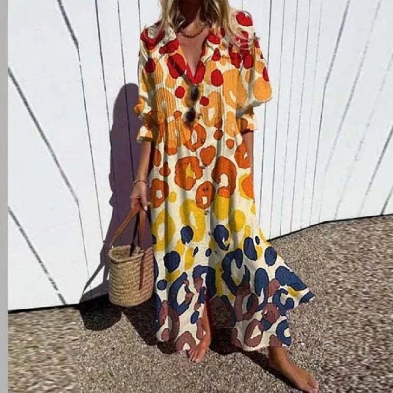 Eleanor™ - Boho Printed Maxi Dress