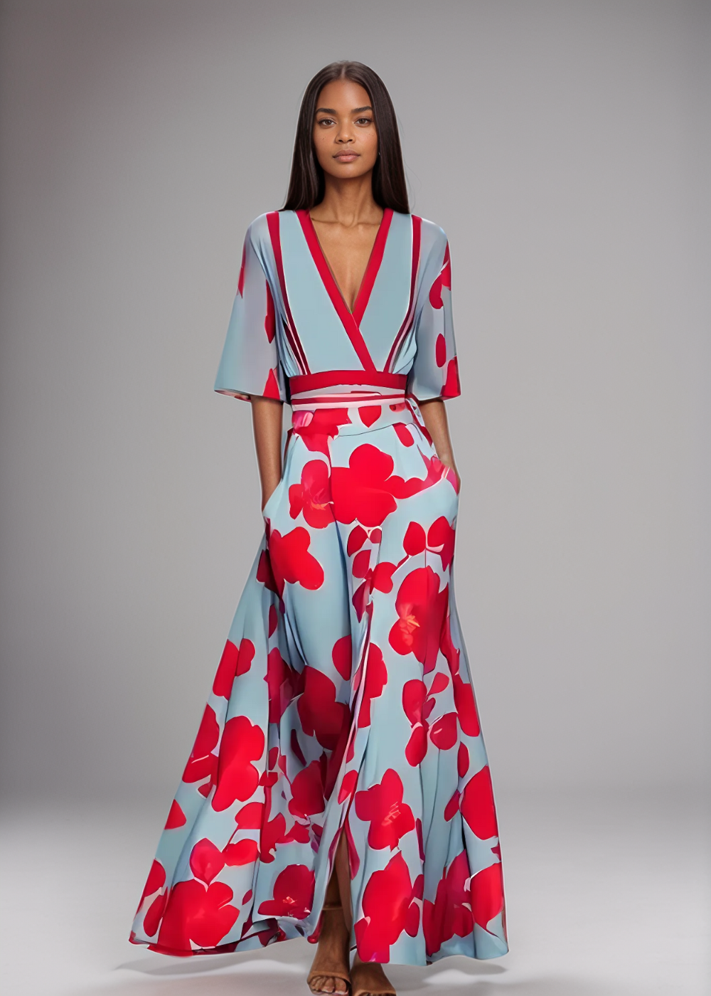 Helena™ - Elegant Floral Maxi Dress