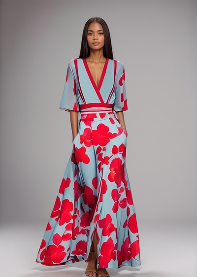 Helena™ - Elegant Floral Maxi Dress