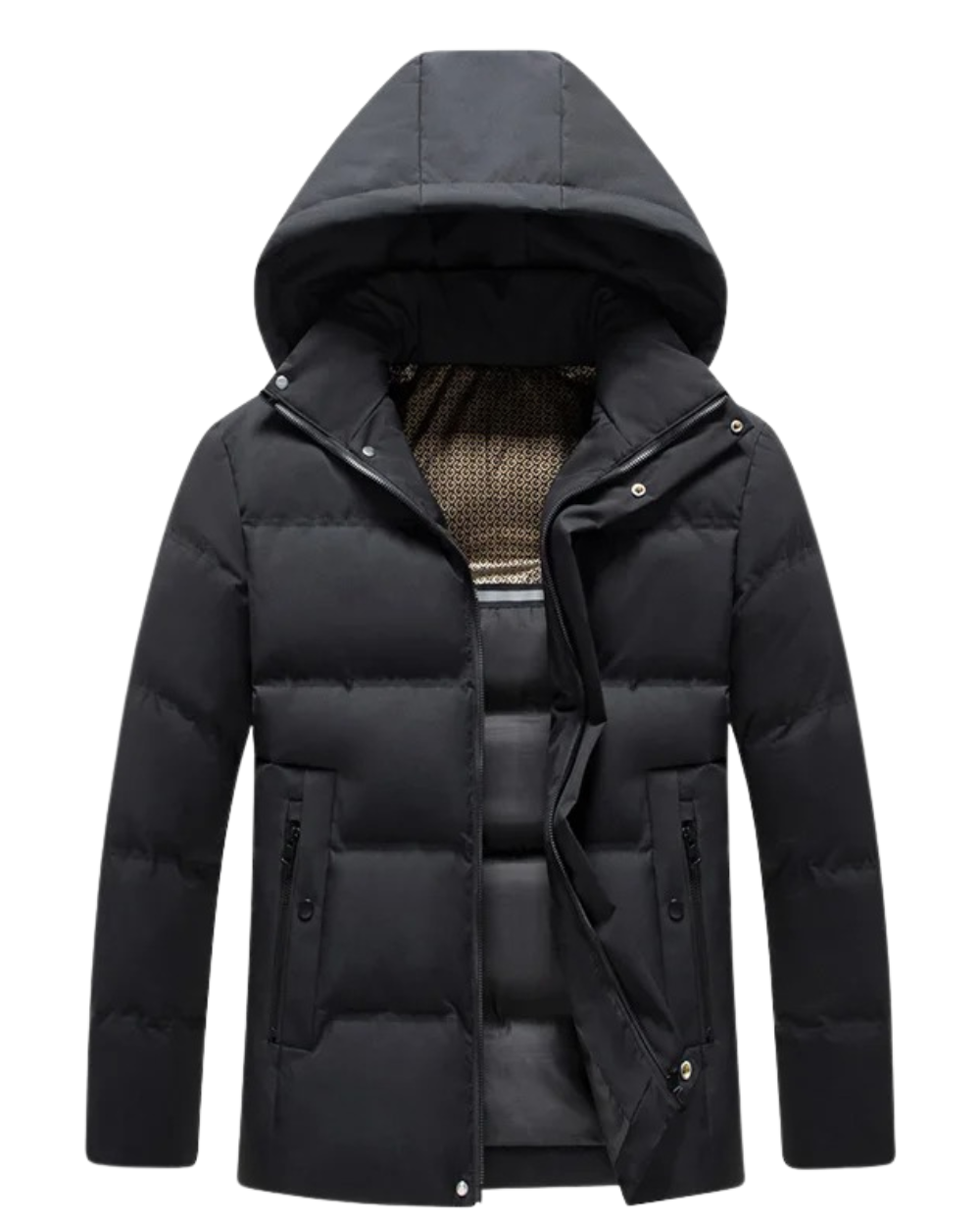 Elegant fleece jacket with hood