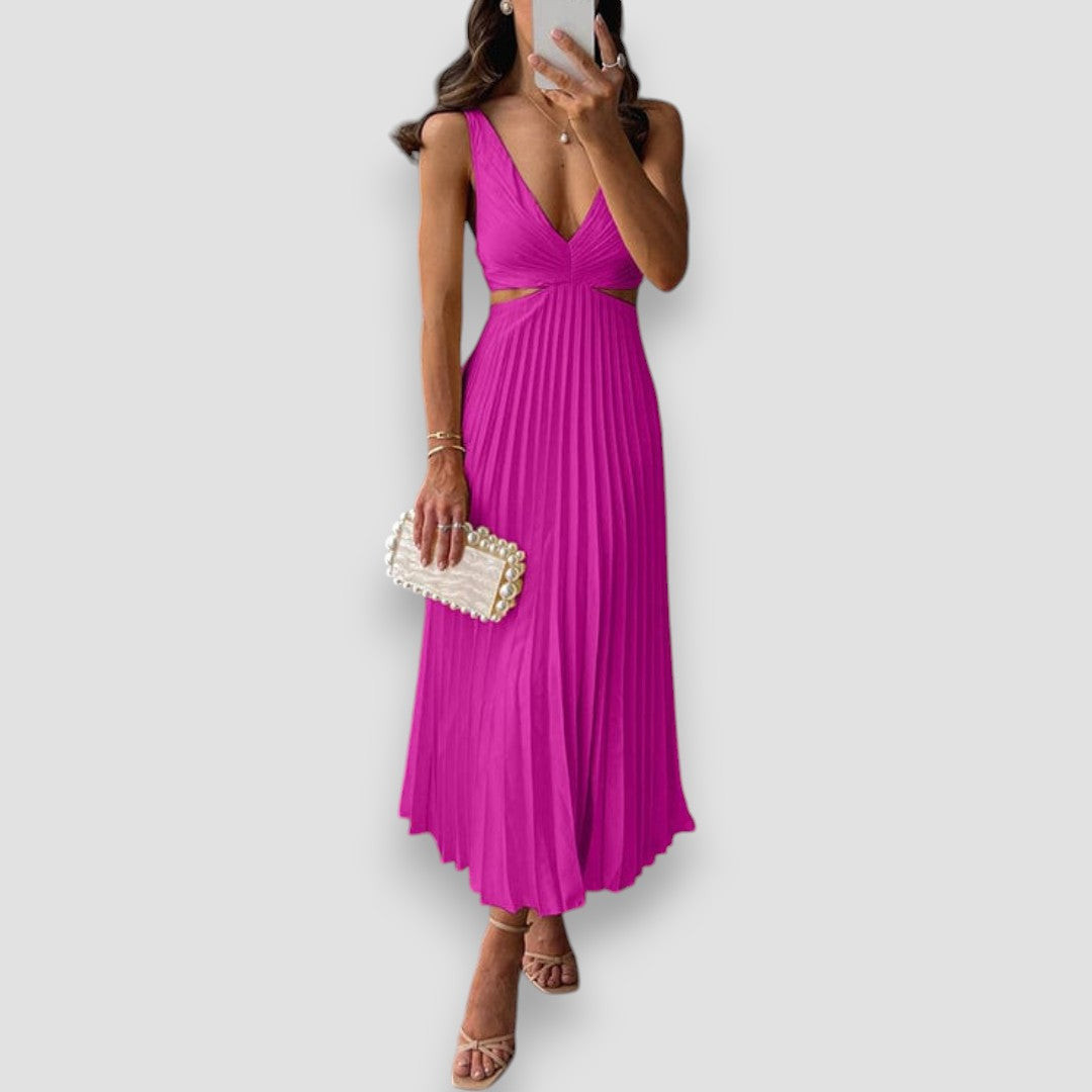 Monica™ - Elegant Pleated Dress