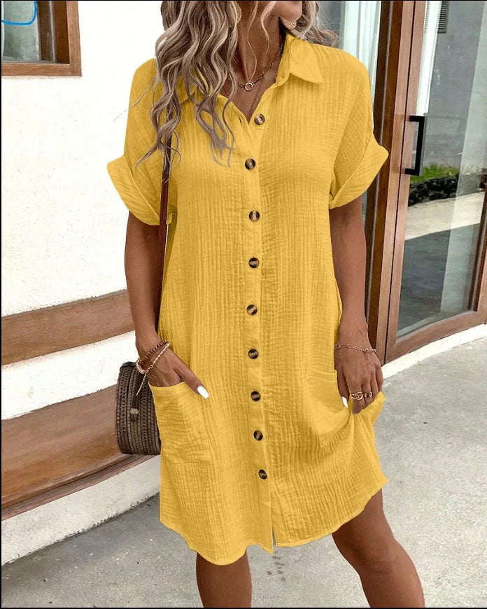 Gracie™ - Stylish Shirt Dress