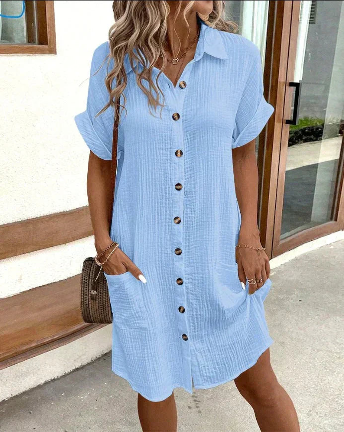 Gracie™ - Stylish Shirt Dress