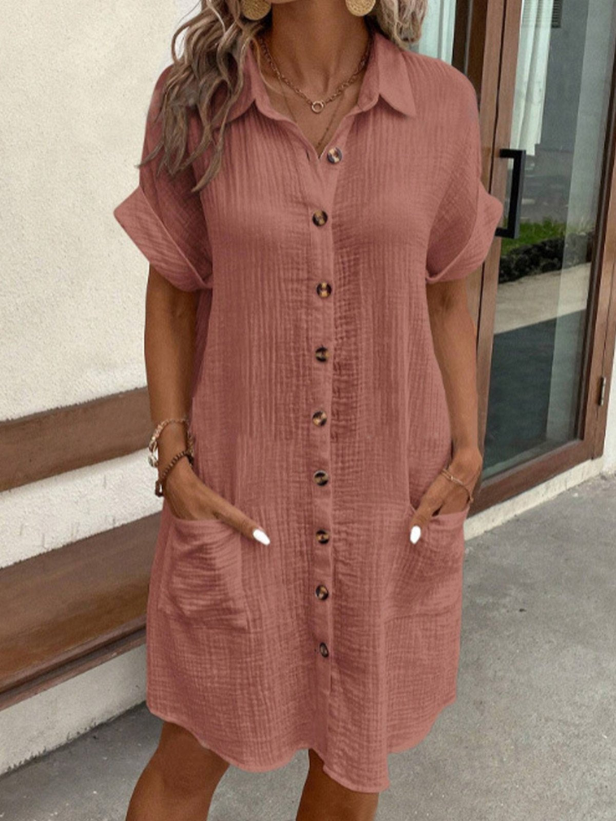 Gracie™ - Stylish Shirt Dress