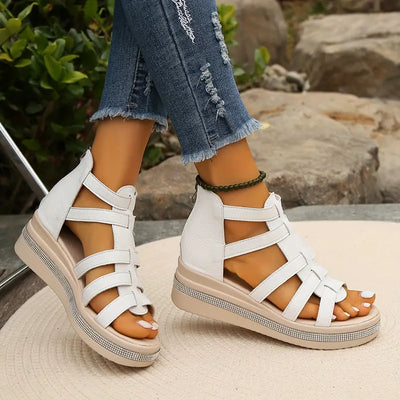 Sienna™ - Elegant Wedge Sandals