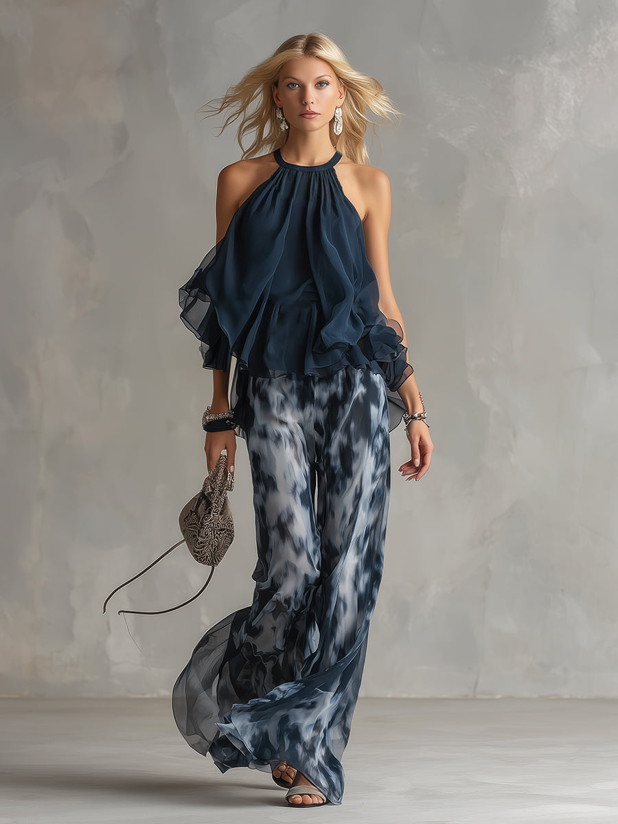 Serafina | Sleeveless vest and trousers set