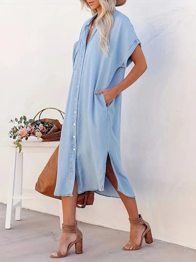 Madeleine™ - Pocketed Shirt Dress