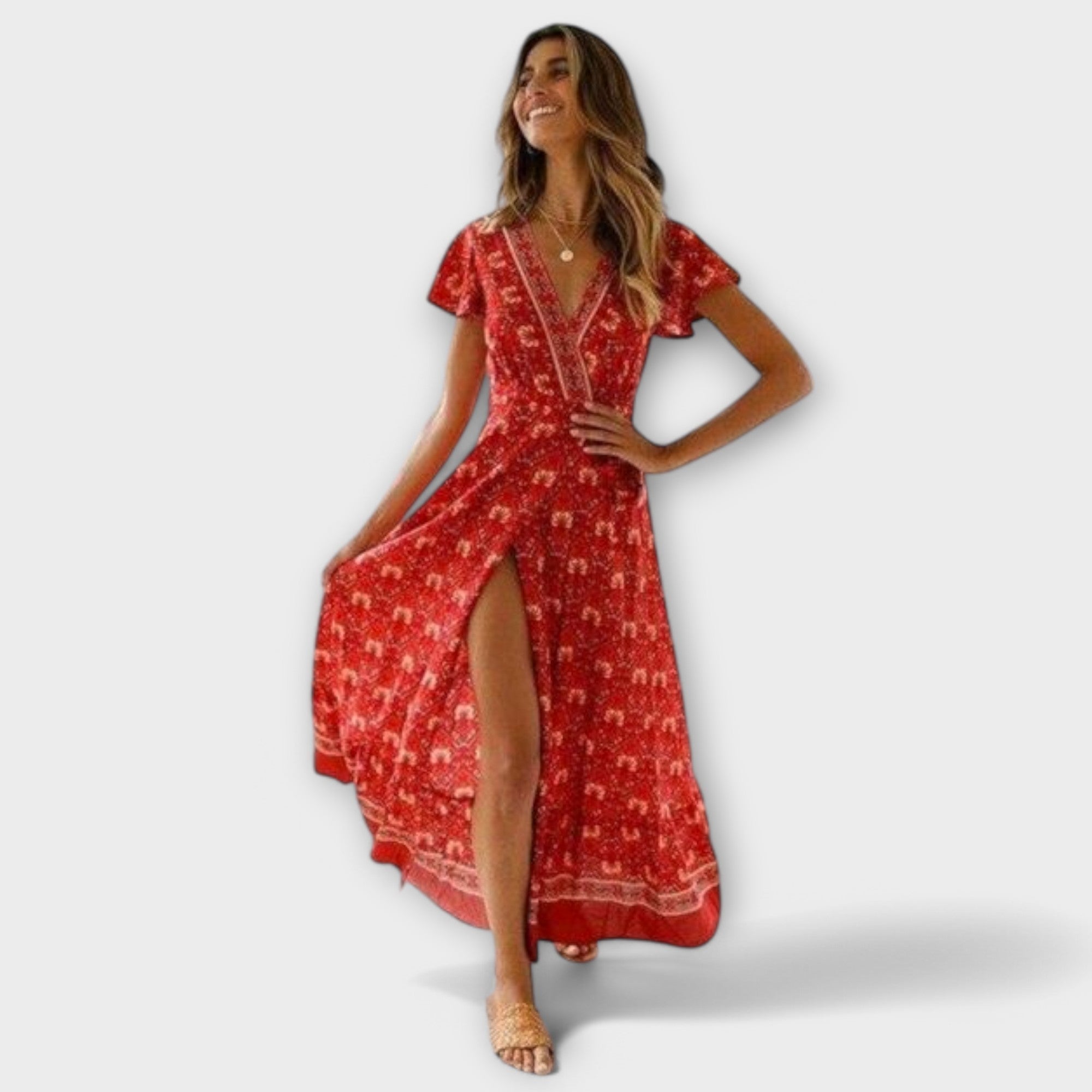 Davina™ - Bohemian Midi Dress
