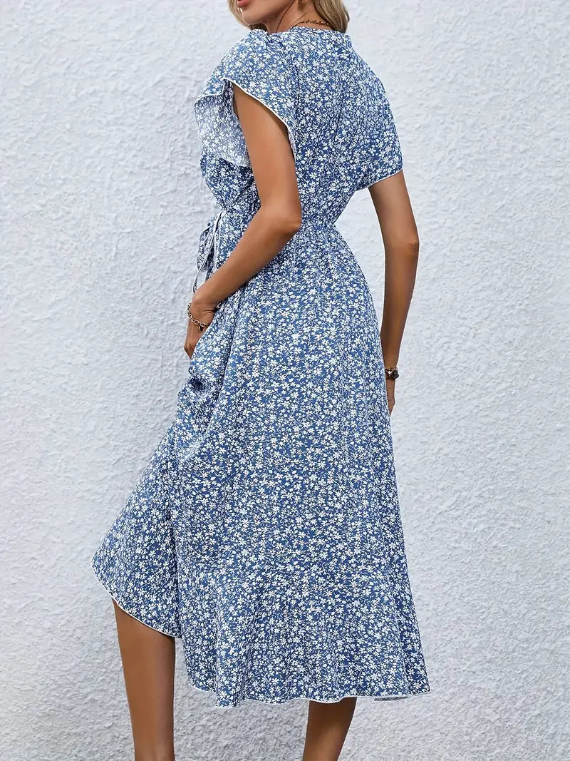 Melva™ - Elegant Floral Print Dress