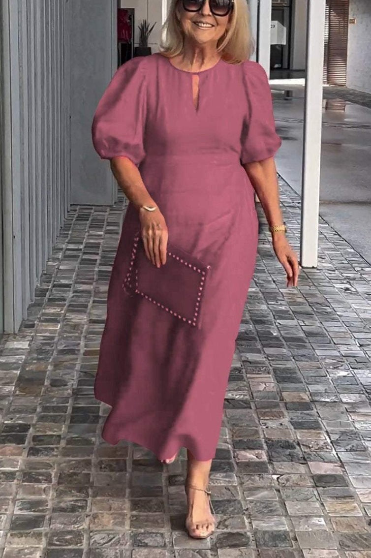 Beatrice™ - Elegant Puff-Sleeve Dress