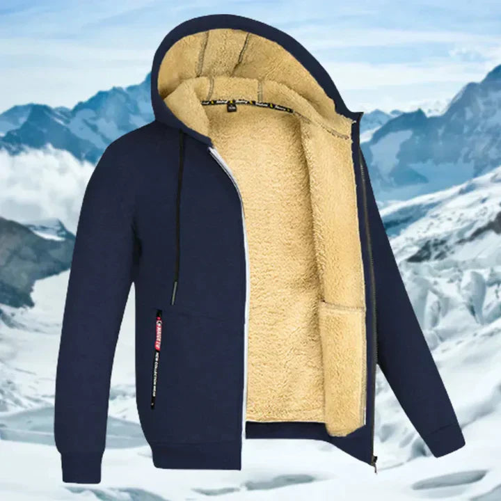 Arie™ - Men's Winter Coat with Hood and Fleece