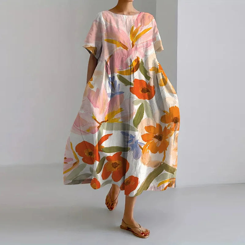 Bianca™ - Flattering Summer Floral Dress