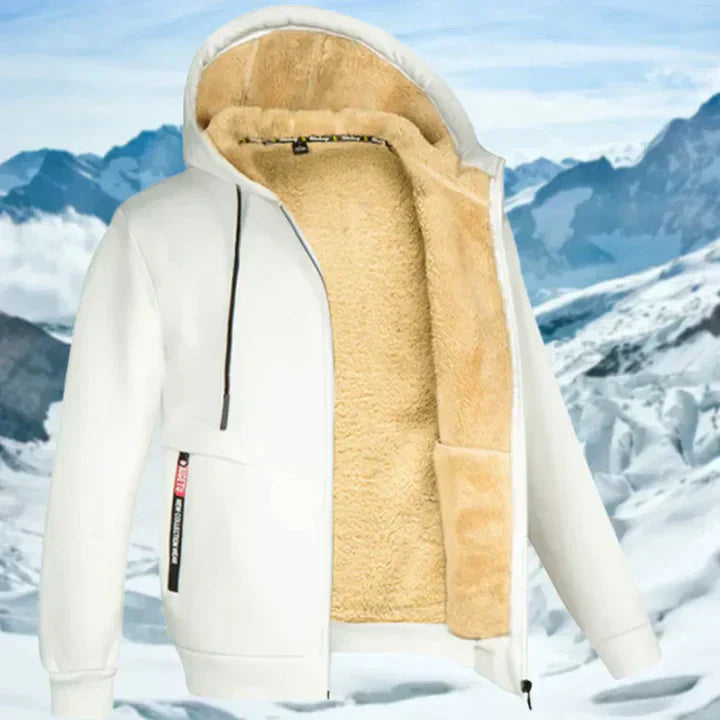 Arie™ - Men's Winter Coat with Hood and Fleece