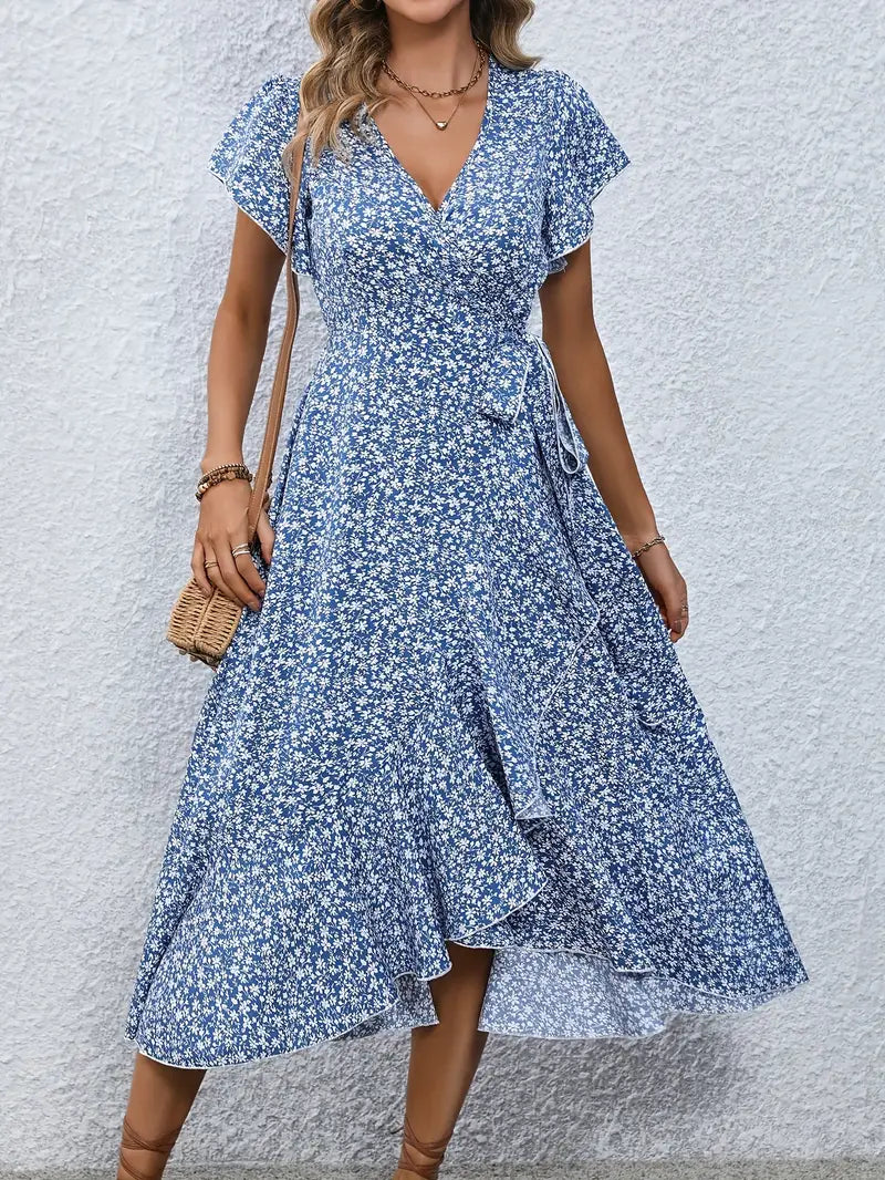 Melva™ - Elegant Floral Print Dress