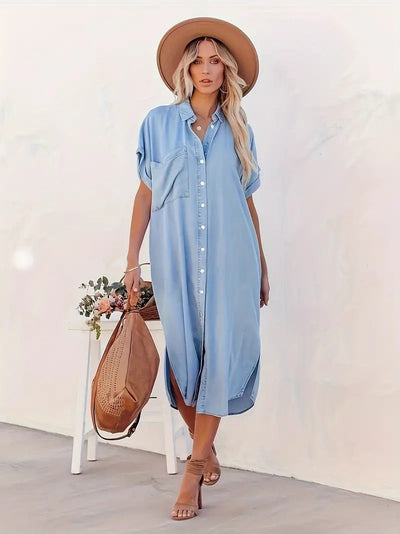 Madeleine™ - Pocketed Shirt Dress