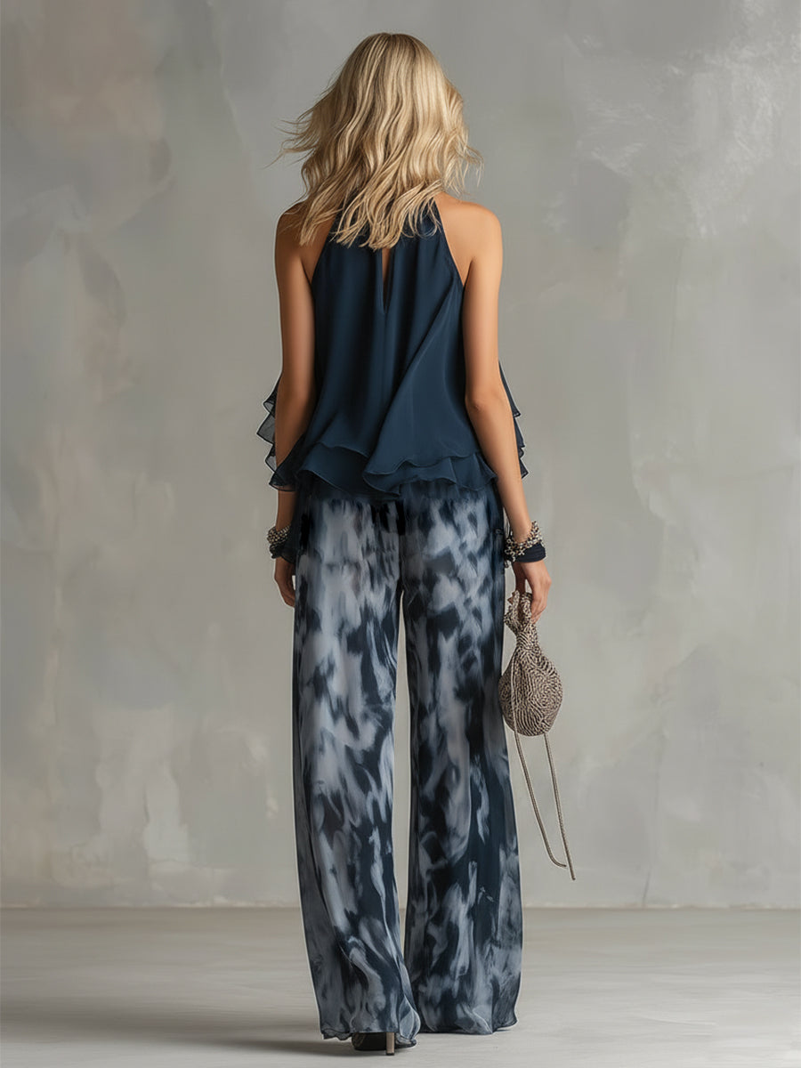 Serafina | Sleeveless vest and trousers set