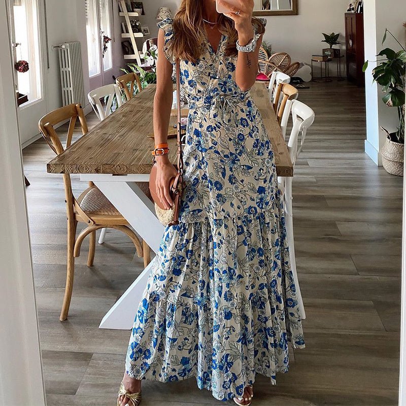 Nova™ - Elegant Floral Maxi Dress