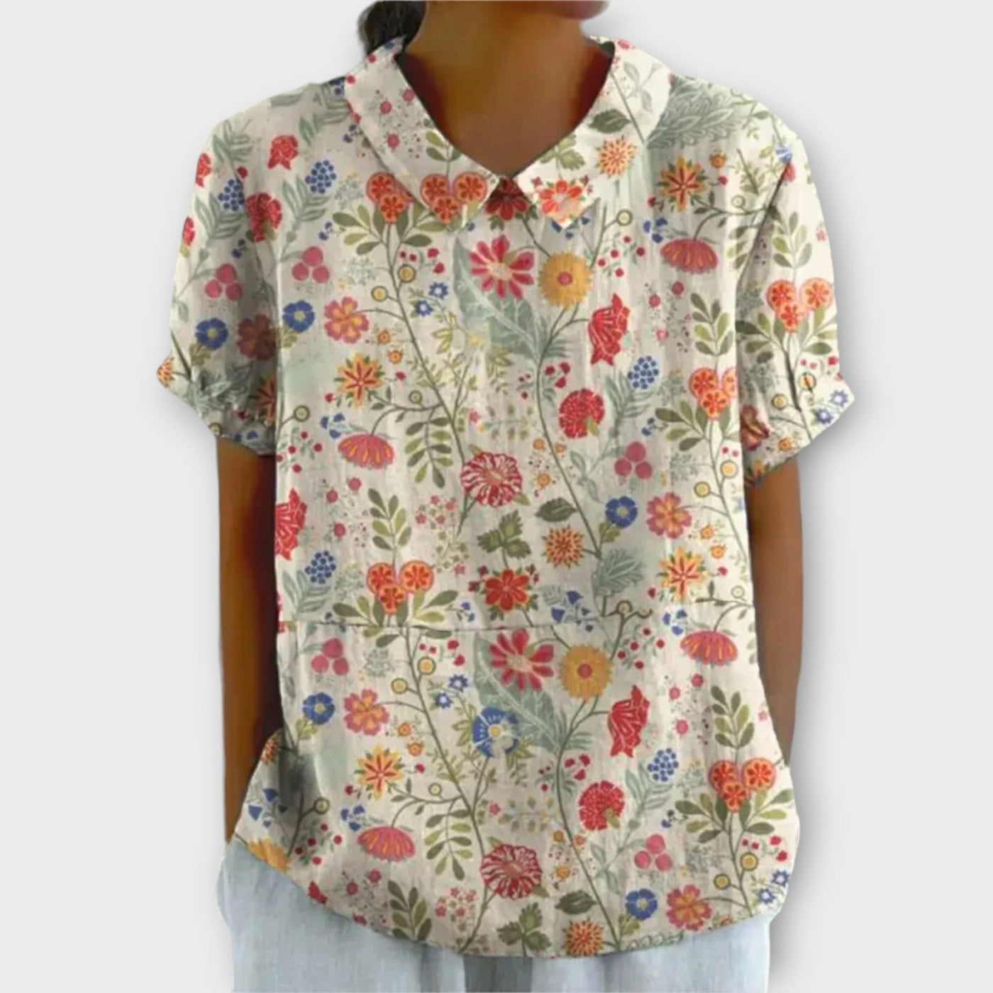 Charlotte™ - Breezy Casual Floral Summer Blouse