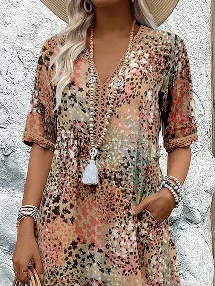 Sofia | Elegant Floral Midi Dress