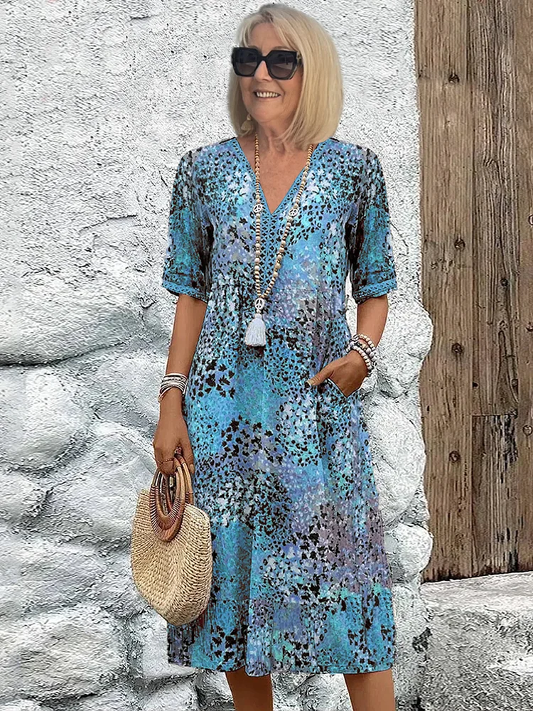 Sofia | Elegant Floral Midi Dress
