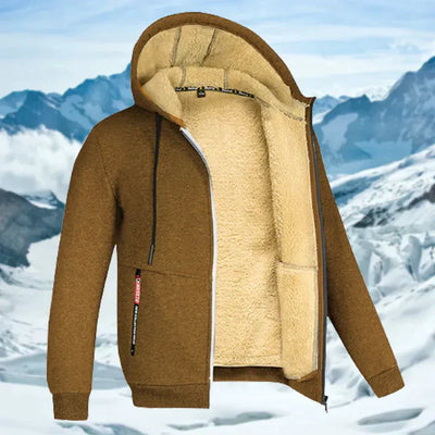 Arie™ - Men's Winter Coat with Hood and Fleece