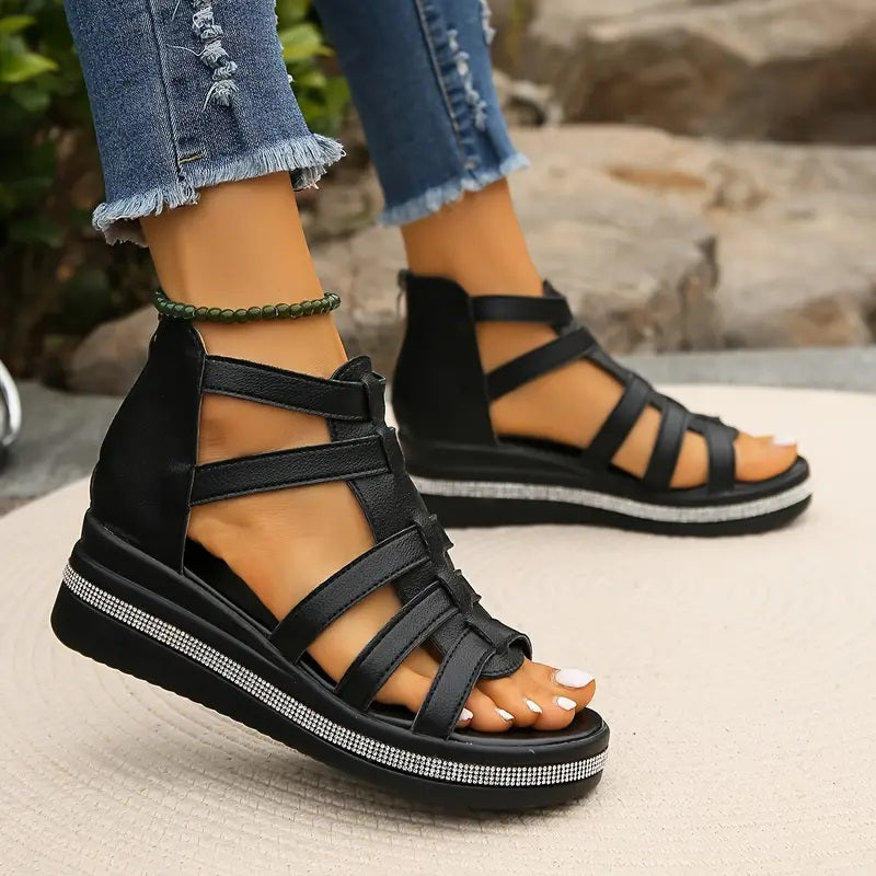 Sienna™ - Elegant Wedge Sandals