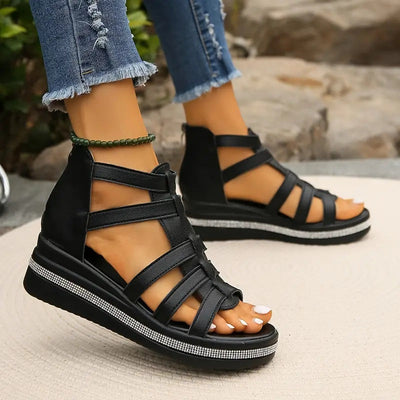 Sienna™ - Elegant Wedge Sandals