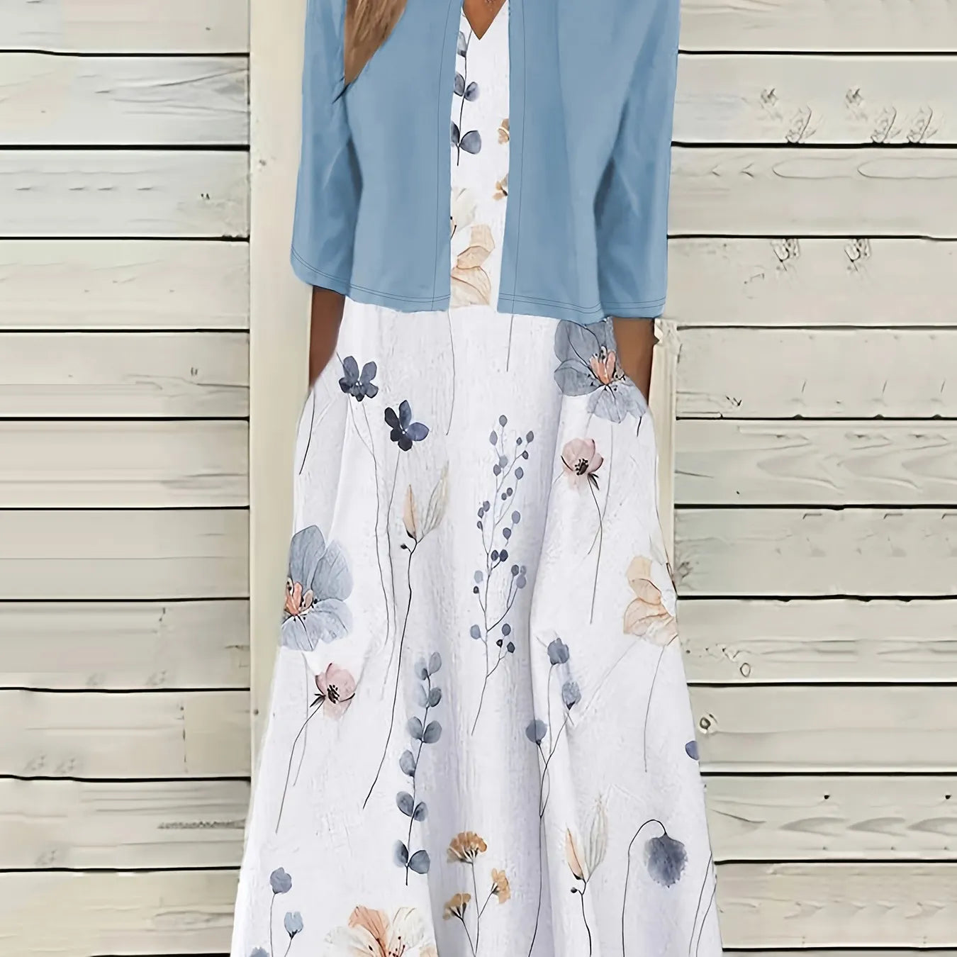 Susanna™ - Two Piece Floral Midi Dress