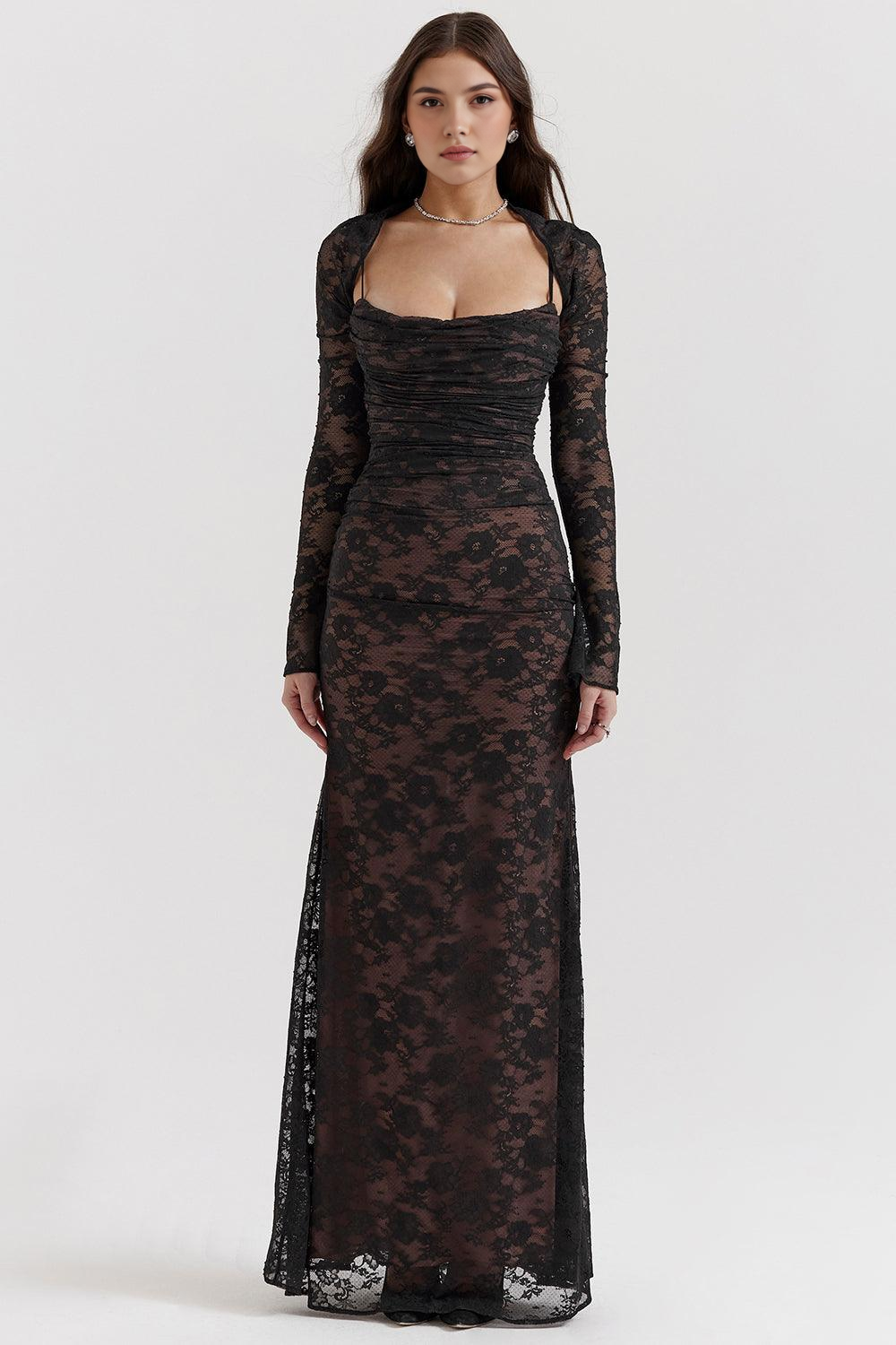 Diana™ - Elegant Lace Maxi Gown