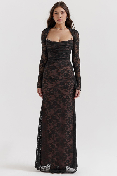 Diana™ - Elegant Lace Maxi Gown
