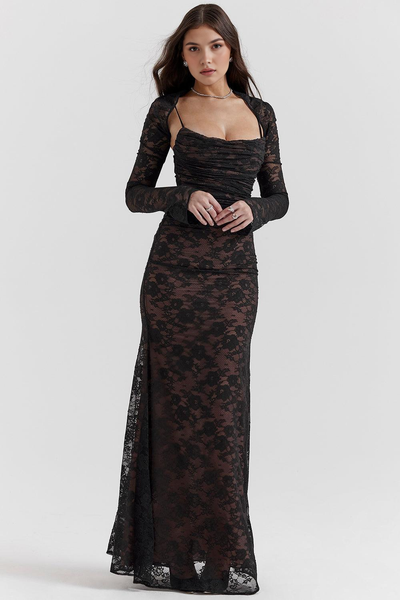 Diana™ - Elegant Lace Maxi Gown