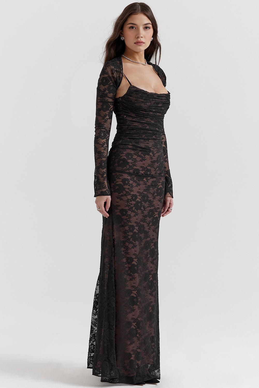Diana™ - Elegant Lace Maxi Gown