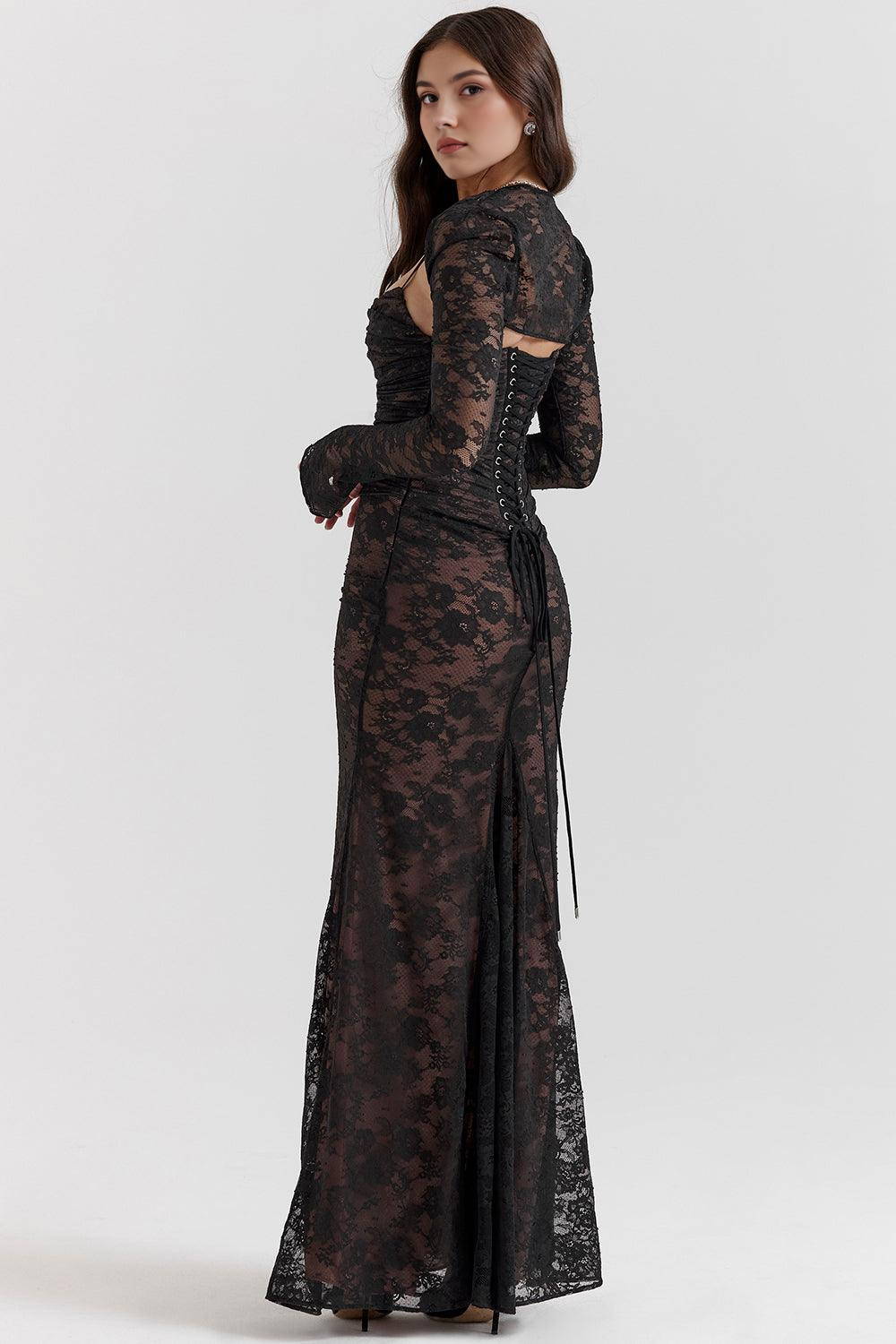 Diana™ - Elegant Lace Maxi Gown