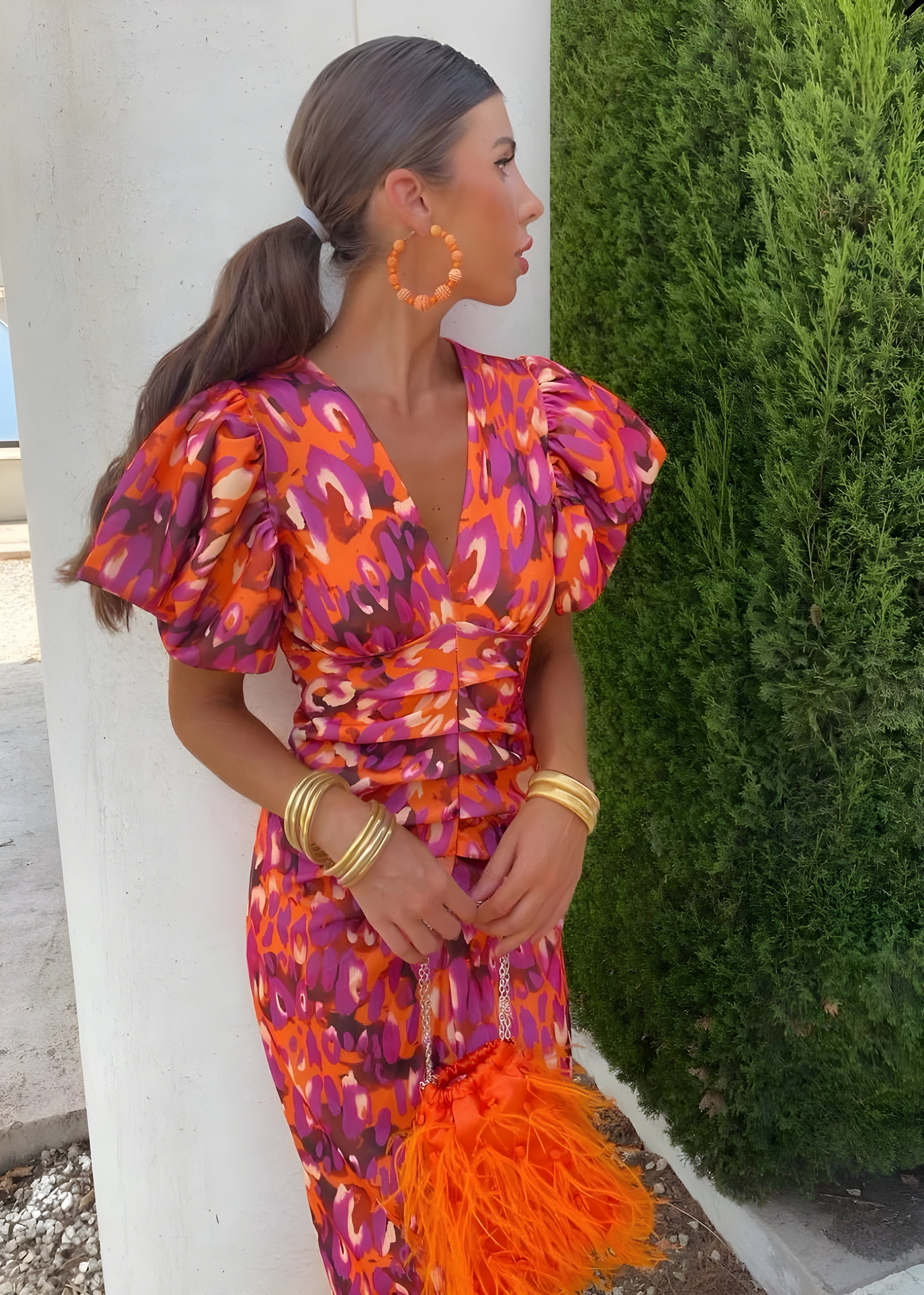 Catherine™ - Dress with Pleated Sleeves