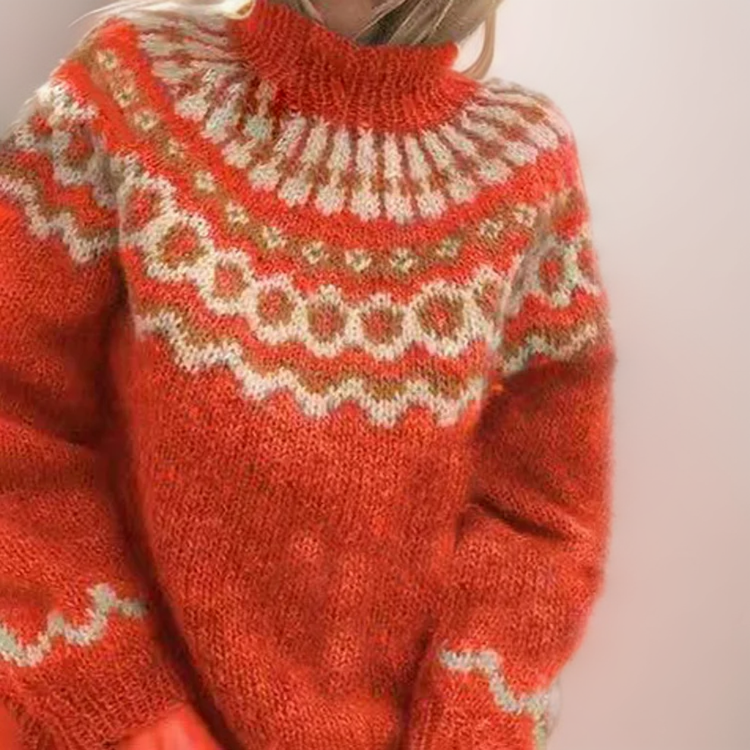Joanna™ - Chic Cozy Retro Knit Jumper