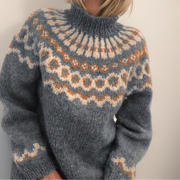 Joanna™ - Chic Cozy Retro Knit Jumper