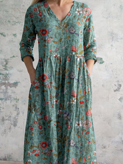 Yasmin™ - Floral Printed Maxi Dress