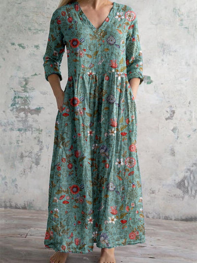 Yasmin™ - Floral Printed Maxi Dress