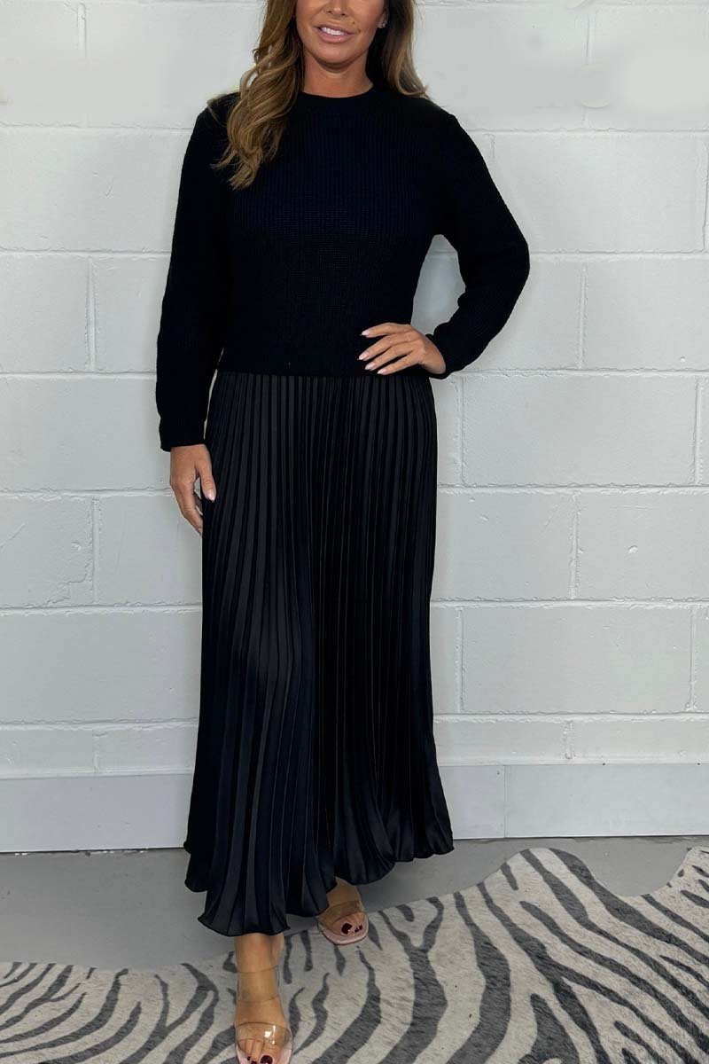 Rachel™ - Jersey Jumpsuit with Pleated Skirt