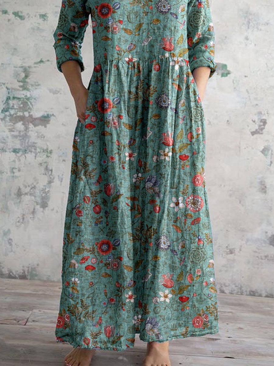 Yasmin™ - Floral Printed Maxi Dress