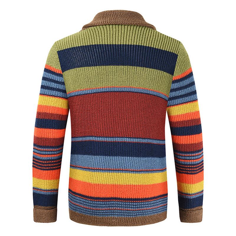 Jack™ - Men's Colorblock Lapel Sweater Jacket