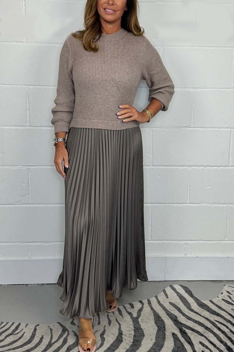 Rachel™ - Jersey Jumpsuit with Pleated Skirt