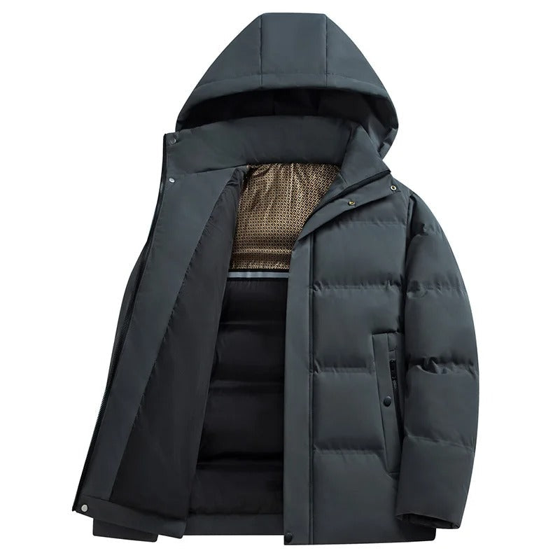 Elegant fleece jacket with hood