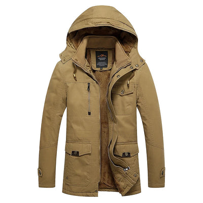 Elegant Padded Winter Jacket in Cotton