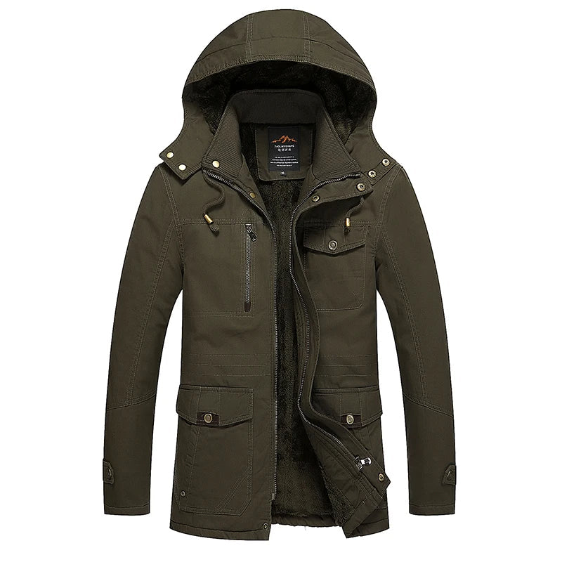 Elegant Padded Winter Jacket in Cotton