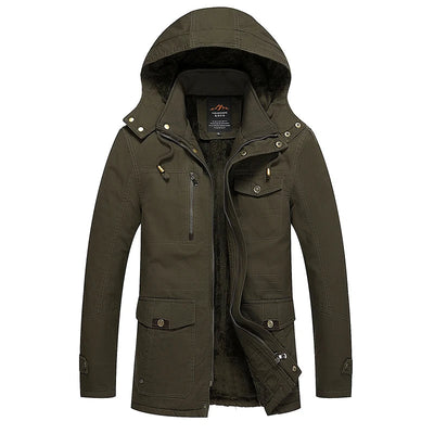 Elegant Padded Winter Jacket in Cotton