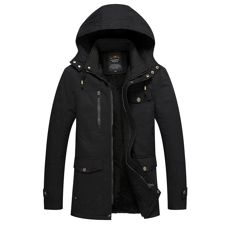 Elegant Padded Winter Jacket in Cotton