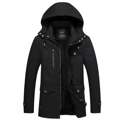 Elegant Padded Winter Jacket in Cotton