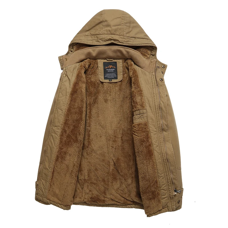 Elegant Padded Winter Jacket in Cotton