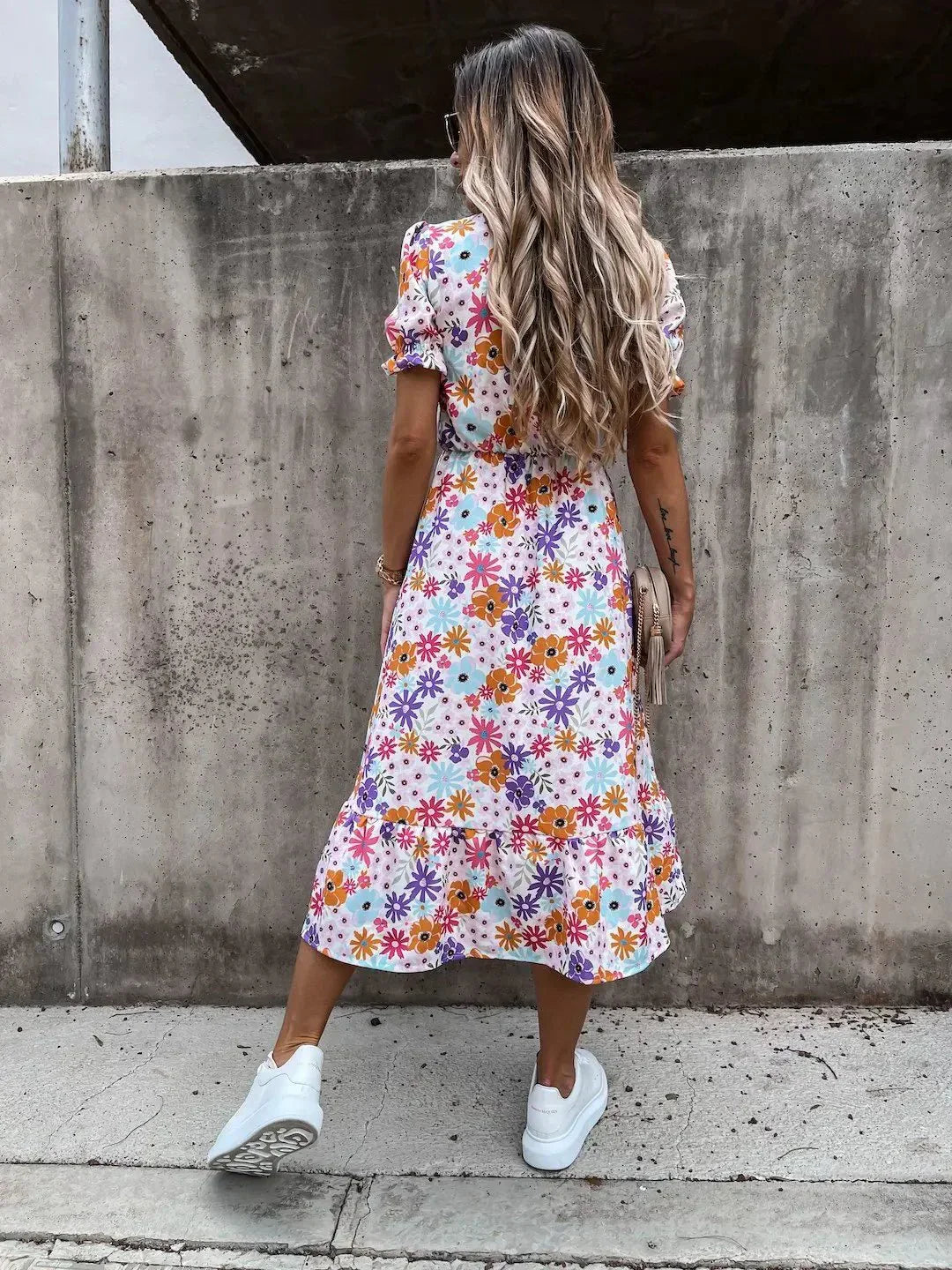 Niamh™ - Chic Floral Elegance Dress